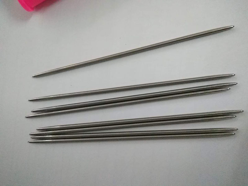 Titanium wire sharpening